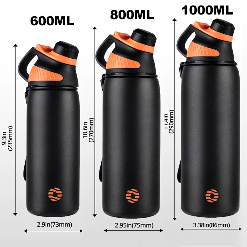 Introducing the Fjbottle 1000Ml Thermo Bottle with Magnetic Lid - Ultimate Insulated Stainless Steel Water Bottle for Outdoor Adventures