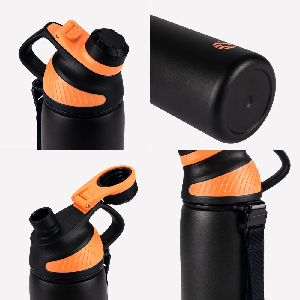 Introducing the Fjbottle 1000Ml Thermo Bottle with Magnetic Lid - Ultimate Insulated Stainless Steel Water Bottle for Outdoor Adventures