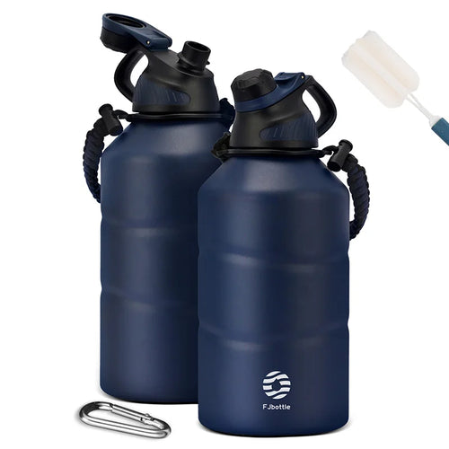 Stay Hydrated in Style with Our 1.9L Large Capacity Stainless Steel Thermal Water Bottle - Perfect for Hot and Cold Beverages on the Go!