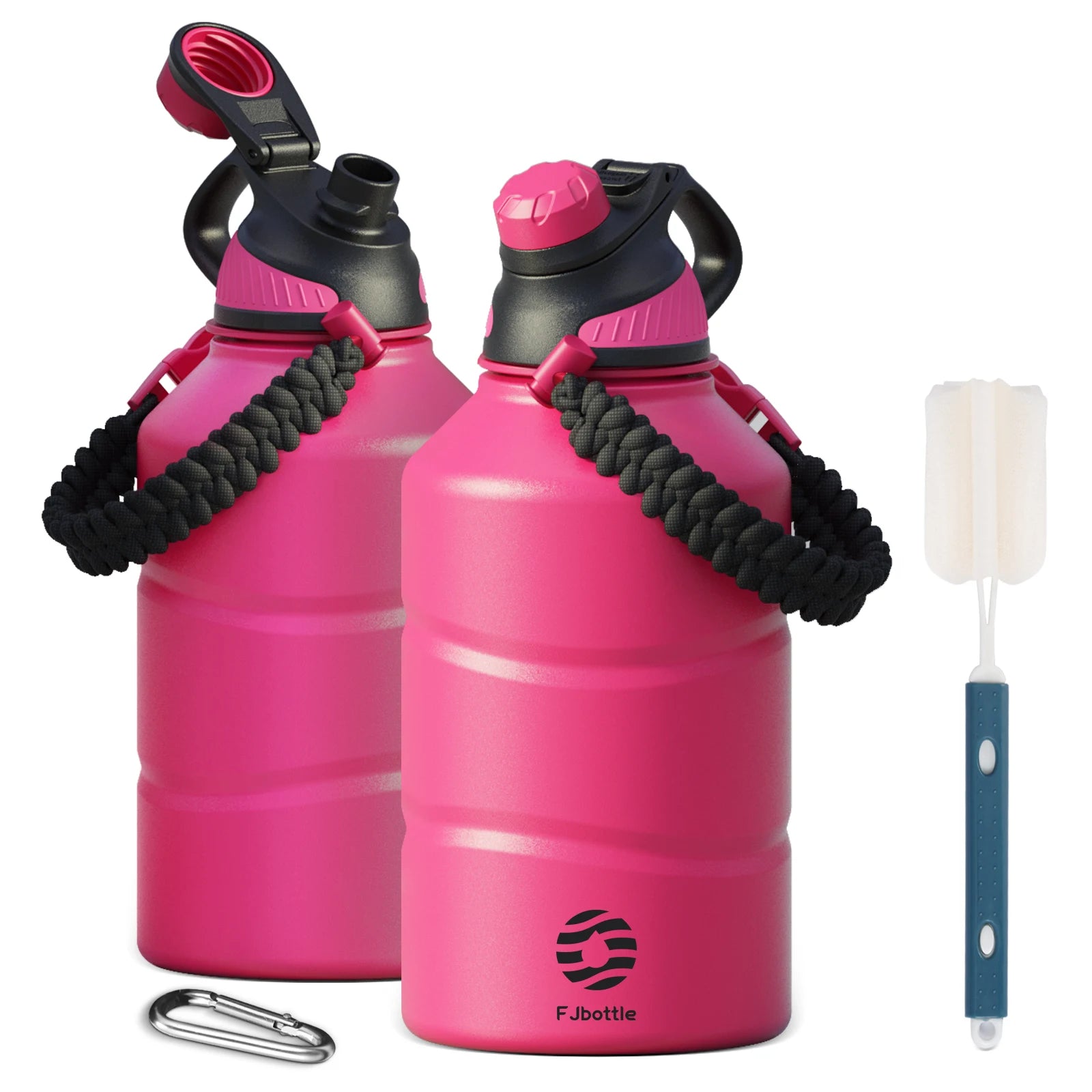 Stay Hydrated in Style with Our 1.9L Large Capacity Stainless Steel Thermal Water Bottle - Perfect for Hot and Cold Beverages on the Go!