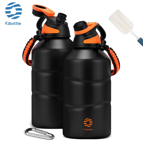 Introducing the Ultimate 1.9L Stainless Steel Thermos Bottle - Stay Hydrated with Style and Versatility!