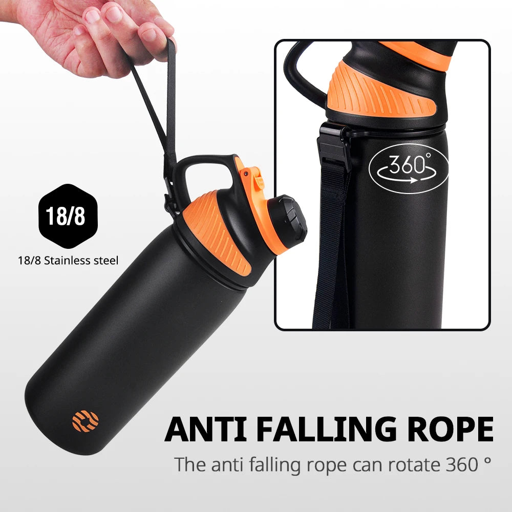 Introducing the Fjbottle 1000Ml Thermo Bottle with Magnetic Lid - Ultimate Insulated Stainless Steel Water Bottle for Outdoor Adventures