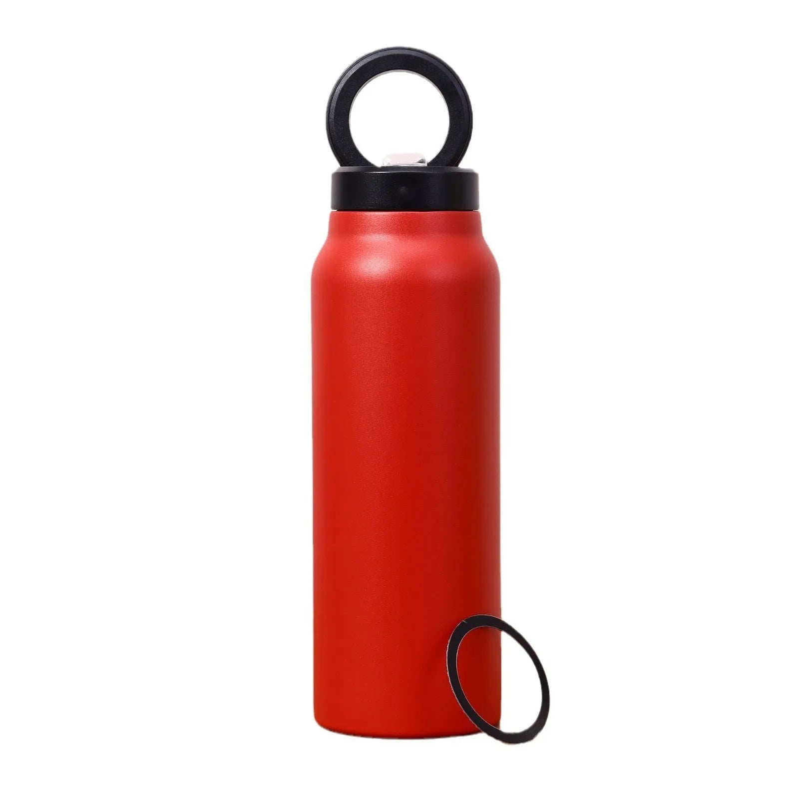 Stay Hydrated in Style: 24Oz Insulated Water Bottle with Magnetic Phone Mount & Sip Straw Lid for Effortless Daily Use