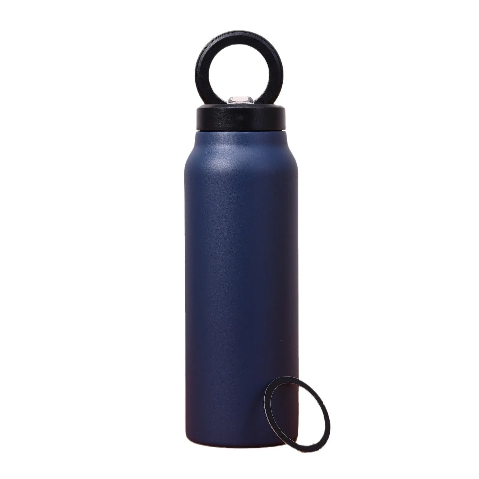 Stay Hydrated in Style: 24Oz Insulated Water Bottle with Magnetic Phone Mount & Sip Straw Lid for Effortless Daily Use