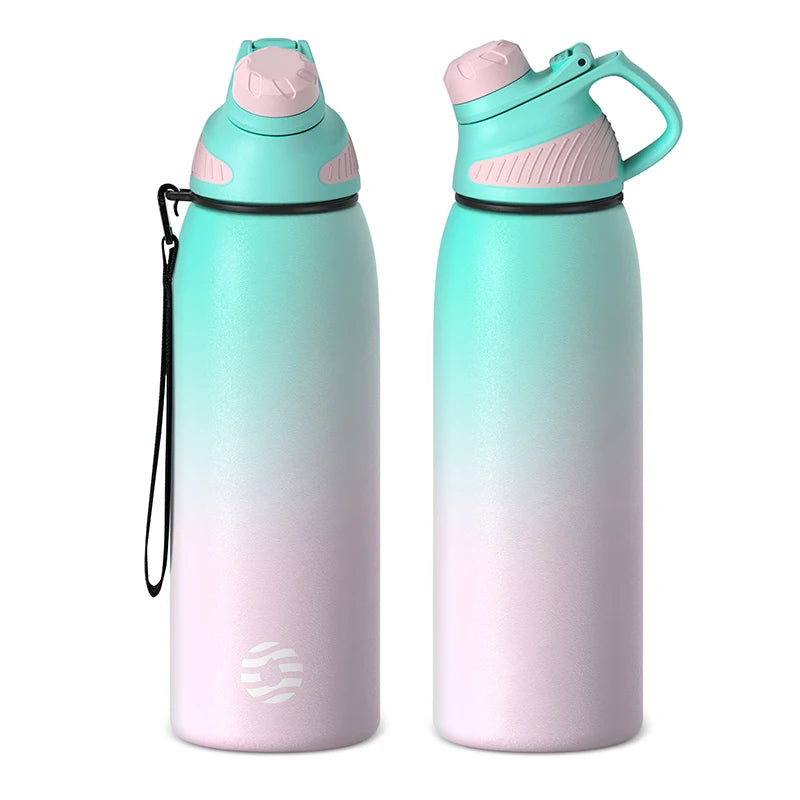 Introducing the Fjbottle 1000Ml Thermo Bottle with Magnetic Lid - Ultimate Insulated Stainless Steel Water Bottle for Outdoor Adventures