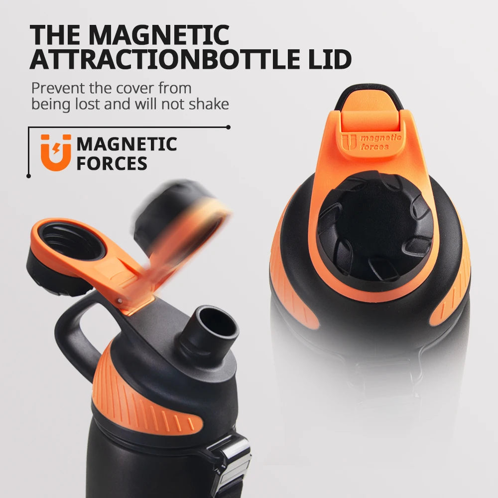Introducing the Fjbottle 1000Ml Thermo Bottle with Magnetic Lid - Ultimate Insulated Stainless Steel Water Bottle for Outdoor Adventures